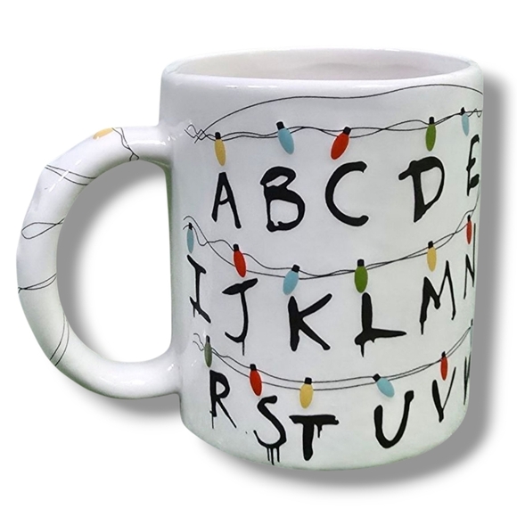 Stranger Things Core Home Christmas String Lights 18fl.oz Mug NEW! - Picture 1 of 11